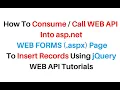 WEB API Insert Data Using jQuery Ajax POST Method webform aspx page