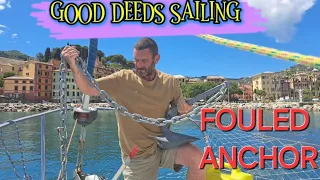 When TWO CHAINS become one- TANGLED at anchor.