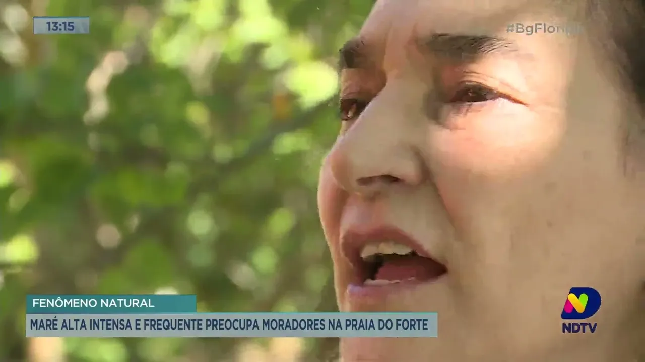 Maré alta intensa e frequente preocupa moradores na praia do Forte em Florianópolis