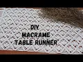 DIY Tutorial Taplak Meja Macrame Macrame Table Runner