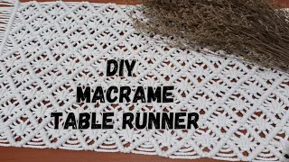 DIY Tutorial Taplak Meja Macrame Macrame Table Runner