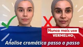Como descobrir sua CARTELA DE CORES! Coloração pessoal em casa rápido e fácil.