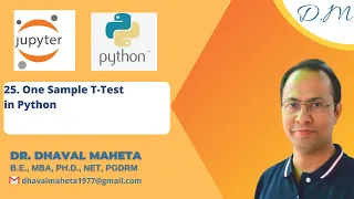 25 One Sample T Test in Python Dr Dhaval Maheta