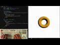 ASMR Programming React Three 3D DonutTorusGeometry ASMR No Talking