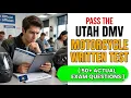 Utah DMV Motorcycle Written Test Study Guide 2026 Pass Your Permit Exam on the First Attempt