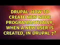Drupal How to create new node programmatically when a new user is created in Drupal 7