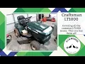 Common problems found on a Craftsman LT1000 riding mower this one has them all