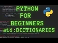 Python Programming for Beginners Tutorial 11 Dictionaries