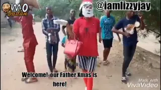 iya ibadan dresses like santa broda shaggi and tswaggz banks jumps on pray and way respectively