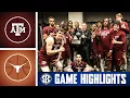 Texas A M Aggies at Texas Longhorns Game Highlights 2026 SEC Men s Basketball