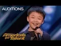 Download Lagu Jeffrey Li 13 Year Old Sings Incredible Rendition Of 'You Raise Me Up'   America's Got Talent 2018