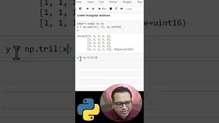 Python NumPy Lower Triangular matrices