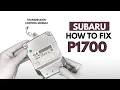 Subaru Fixing P219F Engine Error Code with 1 Method