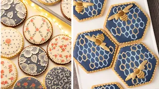 Decorating Cookies With Royal Icing | 30 minutes of relaxing royal icing cookie decorating