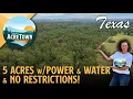 Texas Land for Sale near Crockett 5 2 acres Power Water Gated Shed No Restrictions