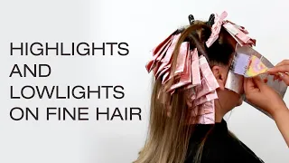 Highlights and Lowlights on Fine Thin Hair How to Add Fullness with Hair Color Kenra Color