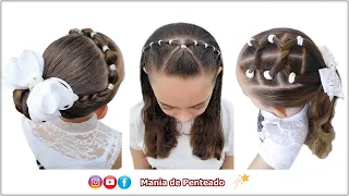Lindos Penteados para Festas de Ano Novo😍🌟| Beautiful New Year Hairstyles for Girls 🥰🌟