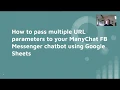 Passing URL Parameters to ManyChat