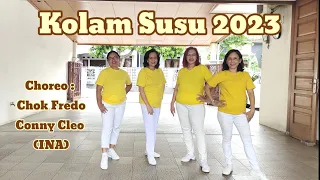 Download Kolam Susu 2023 - Line Dance (Choreo : @chokfredo5826 \u0026 Conny Cleo - (INA)💞 MP3