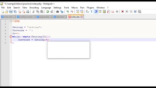 Reverse a string without using any function PHP