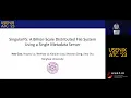 USENIX ATC 23 - SingularFS A Billion-Scale Distributed File System Using a Single Metadata Server