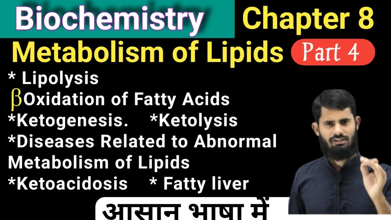 Metabolism of Lipids | Beta Oxidation of Fatty Acids | Ketogenesis | Ketolysis | Ketoacidosis