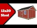 12x20 Shed Plans