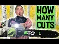 EGO 18 Cordless Chainsaw Test HOW MANY CUTS