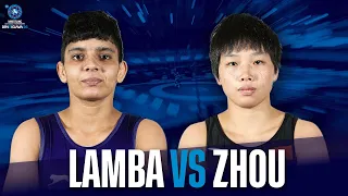 The craziest last 30 second of a match at the U20 Worlds | Hansika LAMBA (IND) vs. Meilin ZHOU (CHN)