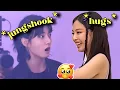 BTS jungkook hugs BLACKPINK jennie at calvin klein party