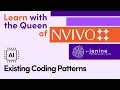 NVivo s AI Powered Autocoding - Existing Coding Patterns