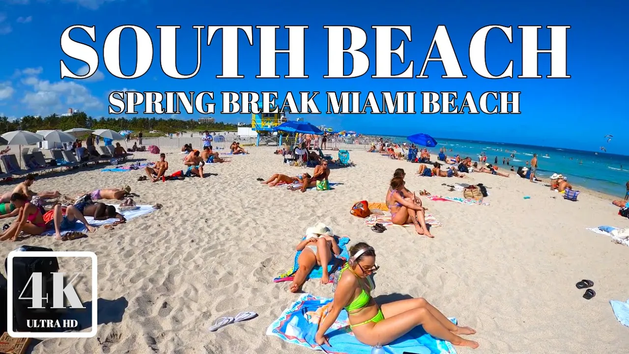 SOUTH BEACH SPRING BREAK MARCH 2022 4K UHD 60FPS FL USA