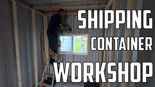 ⛵️Building a shipping container workshop for our hurricane-damaged catamaran refit. Ep 647