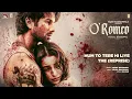 O'Romeo: Hum to Tere Hi Liye the (Reprise) (Audio) | Shahid Kapoor | Triptii | Vishal B | Gulzar