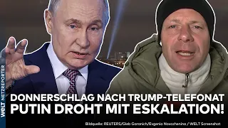 KRIEG IN UKRAINE: Donnerschlag! Putin droht mit Eskalation nach Telefonat mit Trump