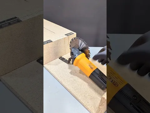 How to Build a Custom Wood Cutting Jig for an Angle Grinder #shorts #tips