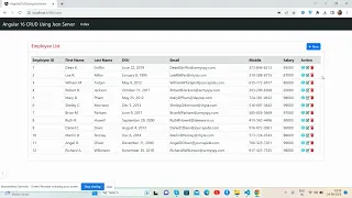 Angular 16 CRUD Using Json Server Working Demo with Source Code