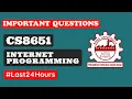 CS8651 INTERNET PROGRAMMING IMPORTANT QUESTIONS ANNA UNIVERSITY