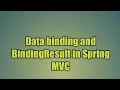 26 Data binding and BindingResult in Spring C