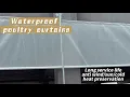 Waterproof PE clear curtain for poultry farming