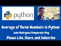 Average of Three Numbers in Python