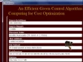 An Efficient Green Control Algorithm in Cloud Computing for Cost Optimization