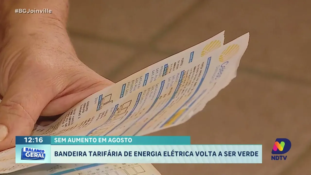 Sem aumento em agosto: Bandeira tarifária de energia elétrica volta a ser verde