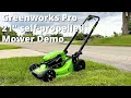 Greenworks Pro 21 Electric Self-Propelling Mower Test and Review