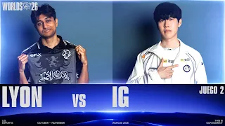 LYON vs IG | WORLDS 2026 | DÍA 9 | FASE SUIZA | JUEGO 2