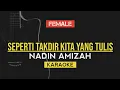 Download Lagu Nadin Amizah - Seperti Takdir Kita Yang Tulis Karaoke Akustik