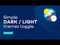 Simple Dark and Light Mode Switcher for Websites using LocalStorage One-Click Toggle Tutorial