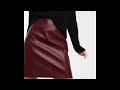 New Look faux leather mini skirt in burgundy