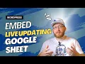 How to Embed a Live-Updating Google Sheets Table on WordPress for Free No Paid Plugins Needed