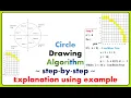 Mid-Point Circle Drawing Algorithm Computer Graphics xRay Pixy